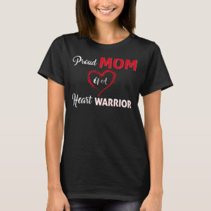 Camiseta Orgulhosa Mãe De Um Guerreiro Cardíaco Sensibiliza