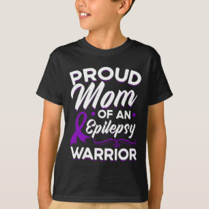 Camiseta Orgulhosa Mãe De Um Guerreiro Contra a Epilepsia C