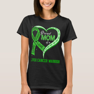 Camiseta Orgulhosa Mãe De Um Guerreiro Contra o Câncer de F
