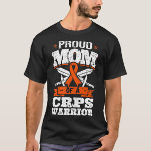 Camiseta Orgulhosa Mãe De Um Guerreiro Crps Fita De Conscie