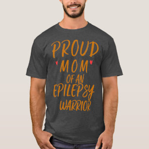 Camiseta orgulhosa mãe de um guerreiro da epilepsia
