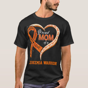 Camiseta Orgulhosa Mãe de um Guerreiro da Leucemia Conscien