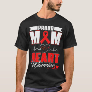 Camiseta Orgulhosa Mãe De Um Guerreiro do Coração Conscient