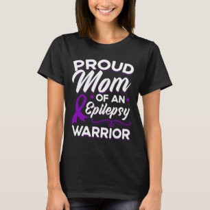 Camiseta Orgulhosa Mãe De Um Guerreiro Epiléptico Awarenes