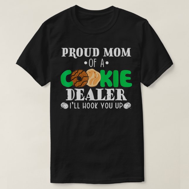 Camiseta Orgulhosa Mãe De Um Líder De Tropa De Cookie Deale (Frente do Design)