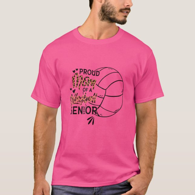 Camiseta Orgulhosa Mãe De Um Mais velho De Voleibol 2023 (Frente)
