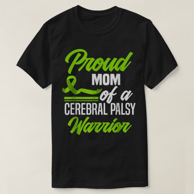 Camiseta Orgulhosa Mãe De Um Parceiro Cerebral Do Guerreiro (Frente do Design)