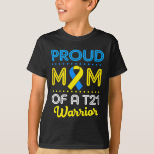 Camiseta Orgulhosa Mãe De Um T21 Dia Mundial De Conscientiz