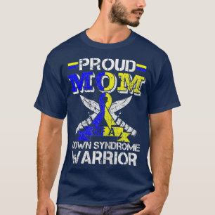 Camiseta Orgulhosa Mãe De Um Traje De Guerreiro De Síndrome
