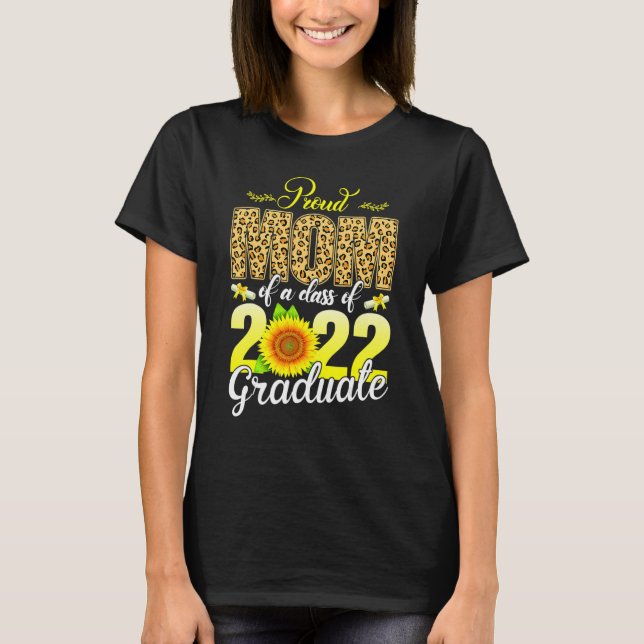 Camiseta Orgulhosa Mãe De Uma Classe De Formando De 2022 De (Frente)