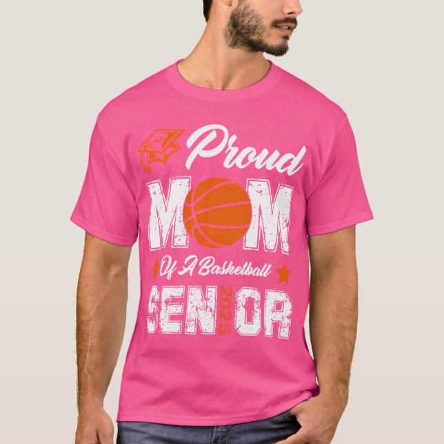 Camiseta Orgulhosa Mãe De Uma Classe De Mais velho De Basqu (Frente)