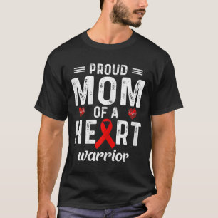 Camiseta Orgulhosa Mãe De Uma Família De Doenças Cardíacas