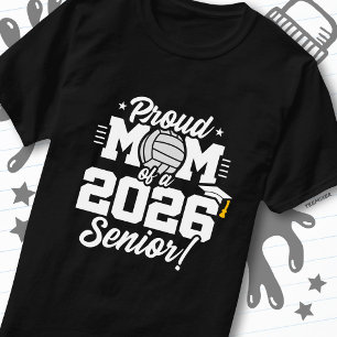 Camiseta Orgulhosa Mãe de uma Formatura de Volei de 2026