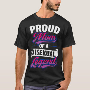 Camiseta Orgulhosa Mãe De Uma Lenda Bissexual Fofa Orgulhos