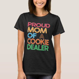 Camiseta Orgulhosa Mãe de uma Menina de Cookie Dealer Líder