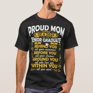Camiseta Orgulhosa Mãe De Uma Mulher De Graduação De For