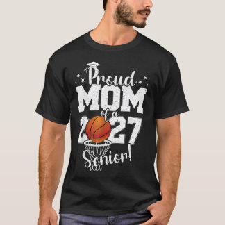Camiseta Orgulhosa Mãe De Uma Turma De Veteranos De Basquet
