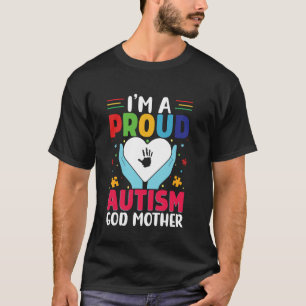 Camiseta Orgulhosa Mãe Deus Filho Autista Filha Autismo Con