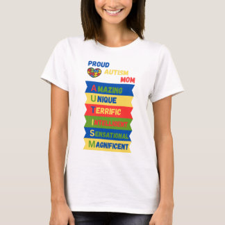 Camiseta Orgulhosa mãe do autismo