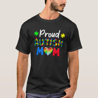 Camiseta Orgulhosa Mãe do Autismo Quebra-Cabeça do Autismo 
