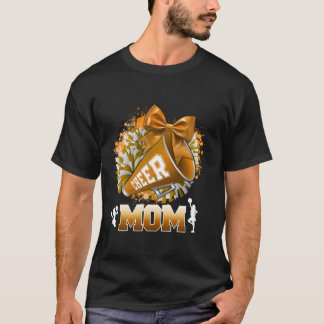 Camiseta Orgulhosa Mãe Dourada Pom Megaphone Coquette Bo