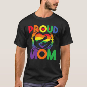 Camiseta Orgulhosa Mãe Gay Pride Dia das Mães Arco-íris LGB
