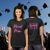 Orgulhosa Mãe Graduada Neon Rosa