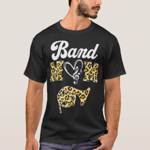 Camiseta Orgulhosa Mãe Leopardo Marcha Musical no Corno Fra