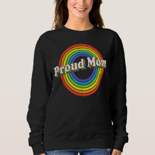 Camiseta Orgulhosa Mãe Lgbt Bandeira Lgbtq Lésbica Gay Bise
