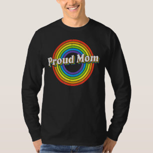 Camiseta Orgulhosa Mãe Lgbt Bandeira Lgbtq Lésbica Gay Bise