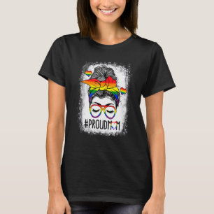 Camiseta Orgulhosa Mãe Lgbt Cabelo Mensageiro Orgulho gay d