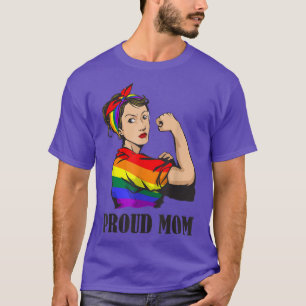 Camiseta Orgulhosa Mãe Lgbt Gay Forte Mulher 4930