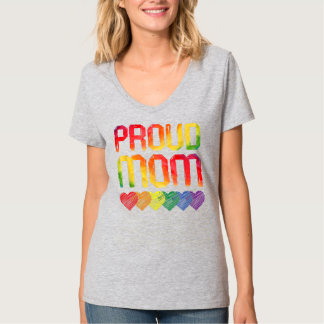 Camiseta Orgulhosa Mãe LGBTQ Orgulho gay mês Sinalizador do