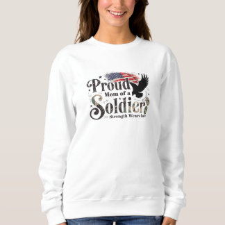 Camiseta Orgulhosa Mãe Militar Orgulho do Soldado Arte