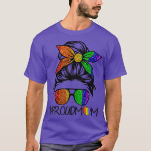 Camiseta Orgulhosa Mãe Orgulho gay LGBT Suporta Mess LGBTQ