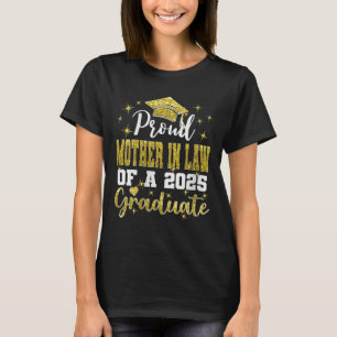 Camiseta Orgulhosa Mãe Política de Formanda de 2025 Feminin