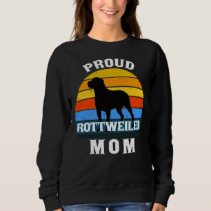 Camiseta Orgulhosa Mãe Rottweiler Aniversário Para Ela