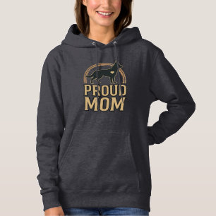Camiseta Orgulhosa Mãe Silhueta de Cachorro Design Vetorial