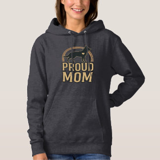 Camiseta Orgulhosa Mãe Silhueta de Cachorro Design Vetorial