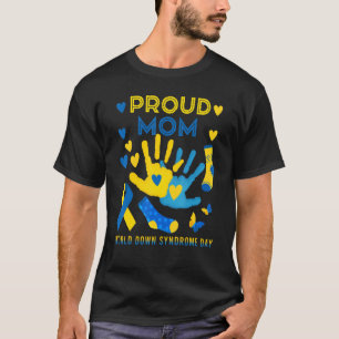 Camiseta Orgulhosa Mãe T21 Dia de Consciência da Síndrom
