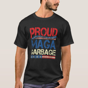 Camiseta Orgulhosa MAGA Garbage Trump Supporter