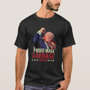 Camiseta Orgulhosa MAGA Garbage Trump Supporter