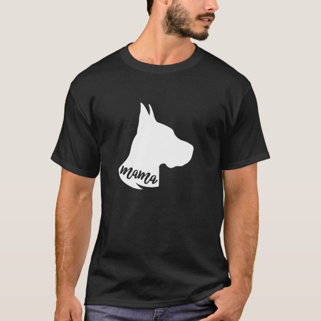 Camiseta Orgulhosa Mama Grande Dane Dog Gift (Frente)