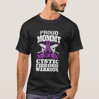 Camiseta Orgulhosa Mamãe De Um Guerreiro Da Fibrose Cística