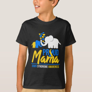 Camiseta Orgulhosa Mamãe Dia de Conscientização sobre Síndr
