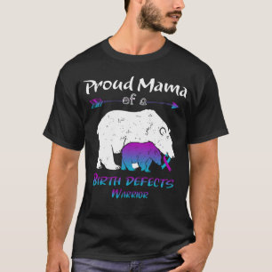 Camiseta Orgulhosa Mamãe Ursoa Conscientização sobre defeit