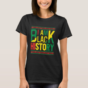Camiseta Orgulhosa Melanina Negra-Americana Eu sou Black Hi