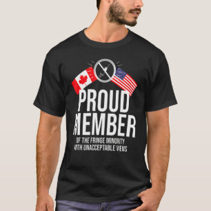 Camiseta Orgulhosa Membro Da Minoria Fringe América E Canad