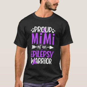 Camiseta Orgulhosa Mimi de um Guerreiro da Epilepsia Mimi E