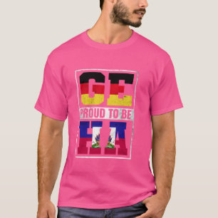 Camiseta Orgulhosa mistura alemã haitiana Alemanha e patrim
